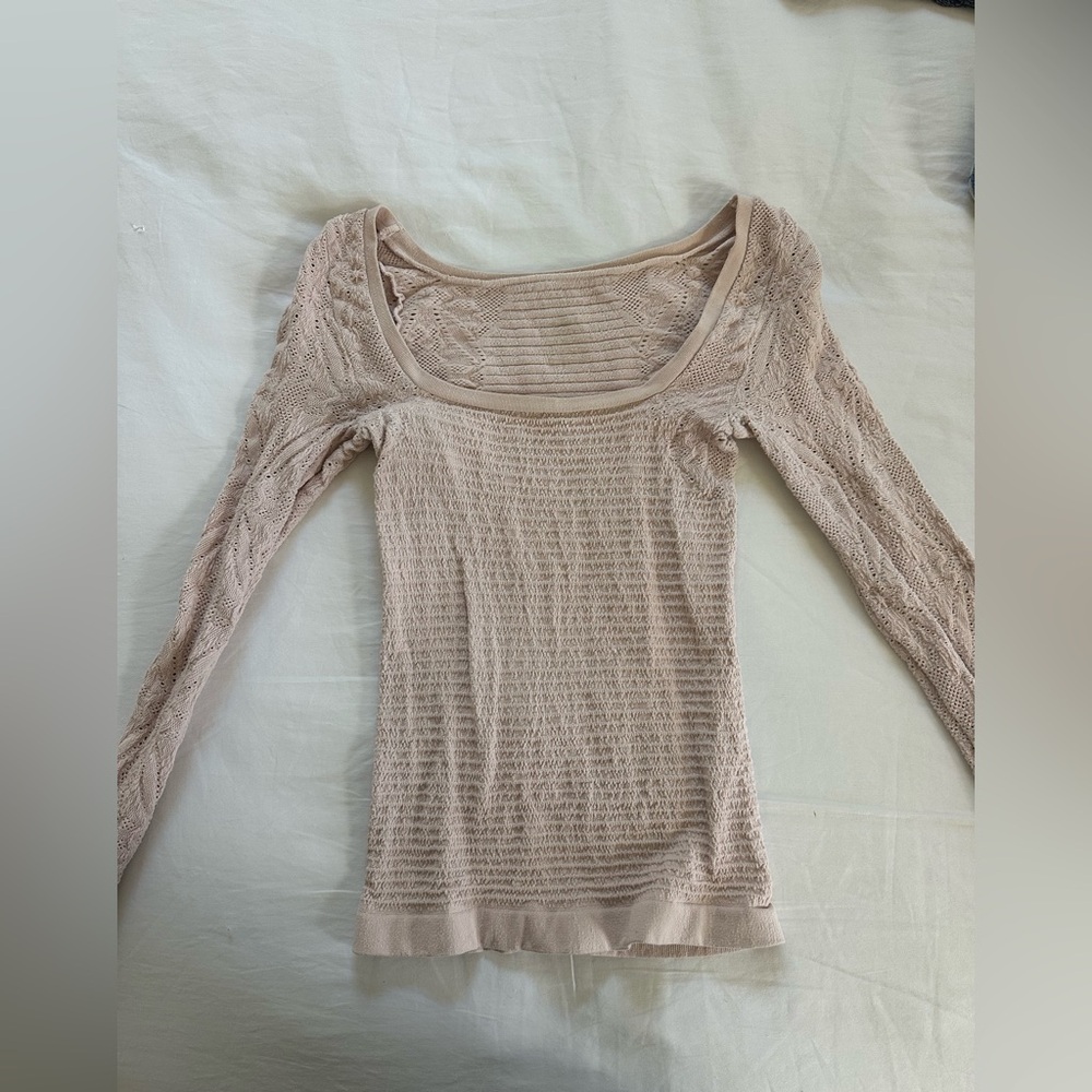 Free People “So Many Likes” seamless long sleeve M/L